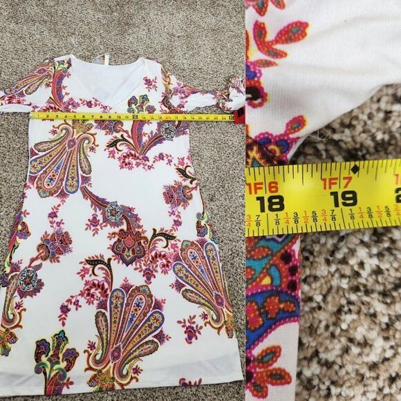 Pinkblush Maternity Dress Ivory Paisley NWT Size Medium - Picture 13 of 16